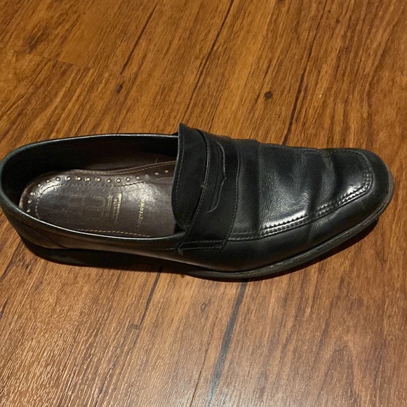 Vintage Allen Edmonds Georgetown Black Penny Dress Loafers Size 10.5 - Picture 2 of 6